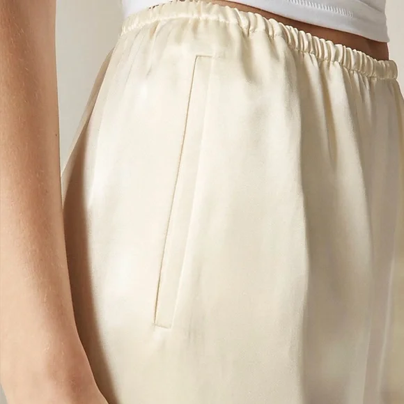 J. Crew Cosmo pant in luster charmeuse in ivory lace size XS - Picture 2 of 8